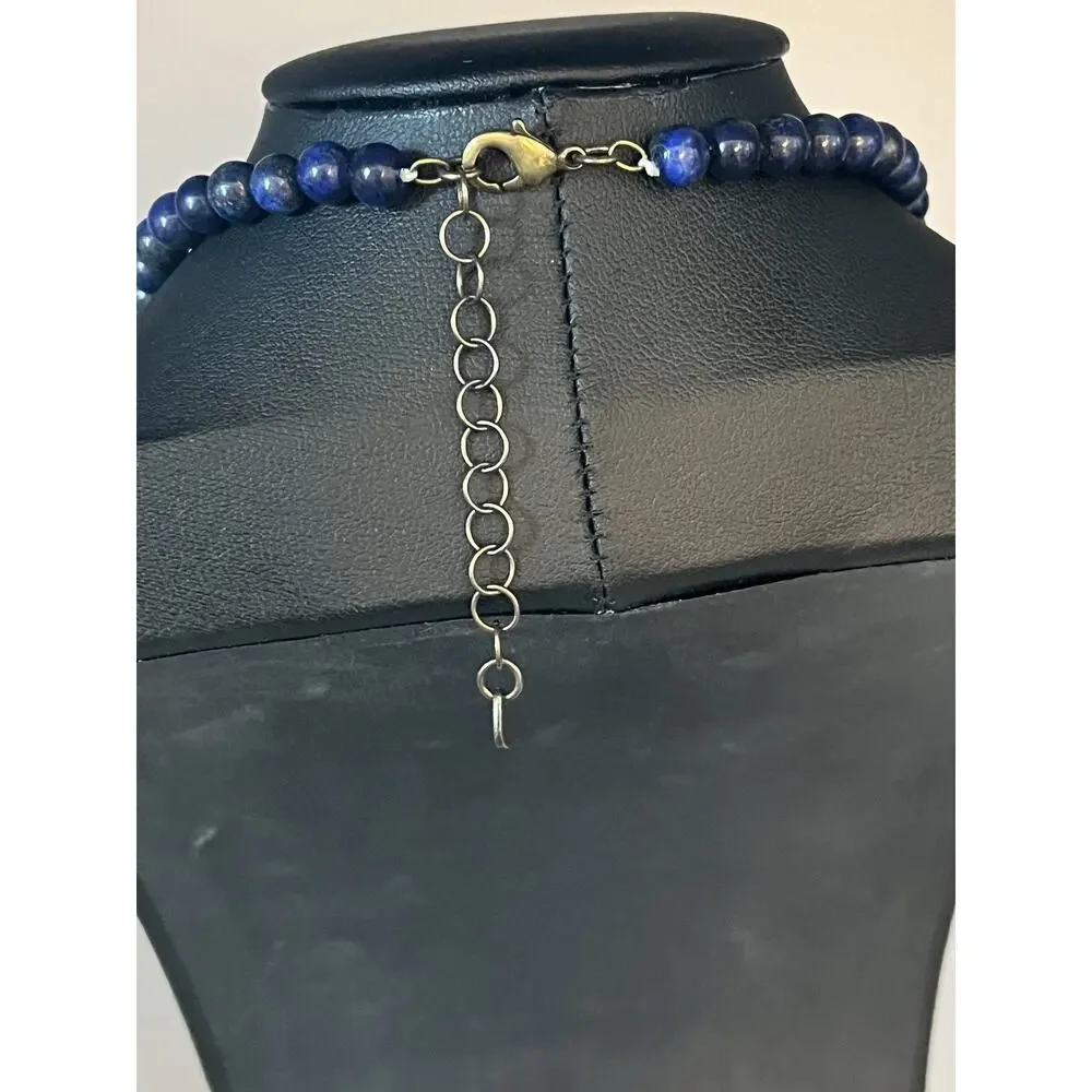 Michael Michaud Blueberry Bead Lapis Necklace